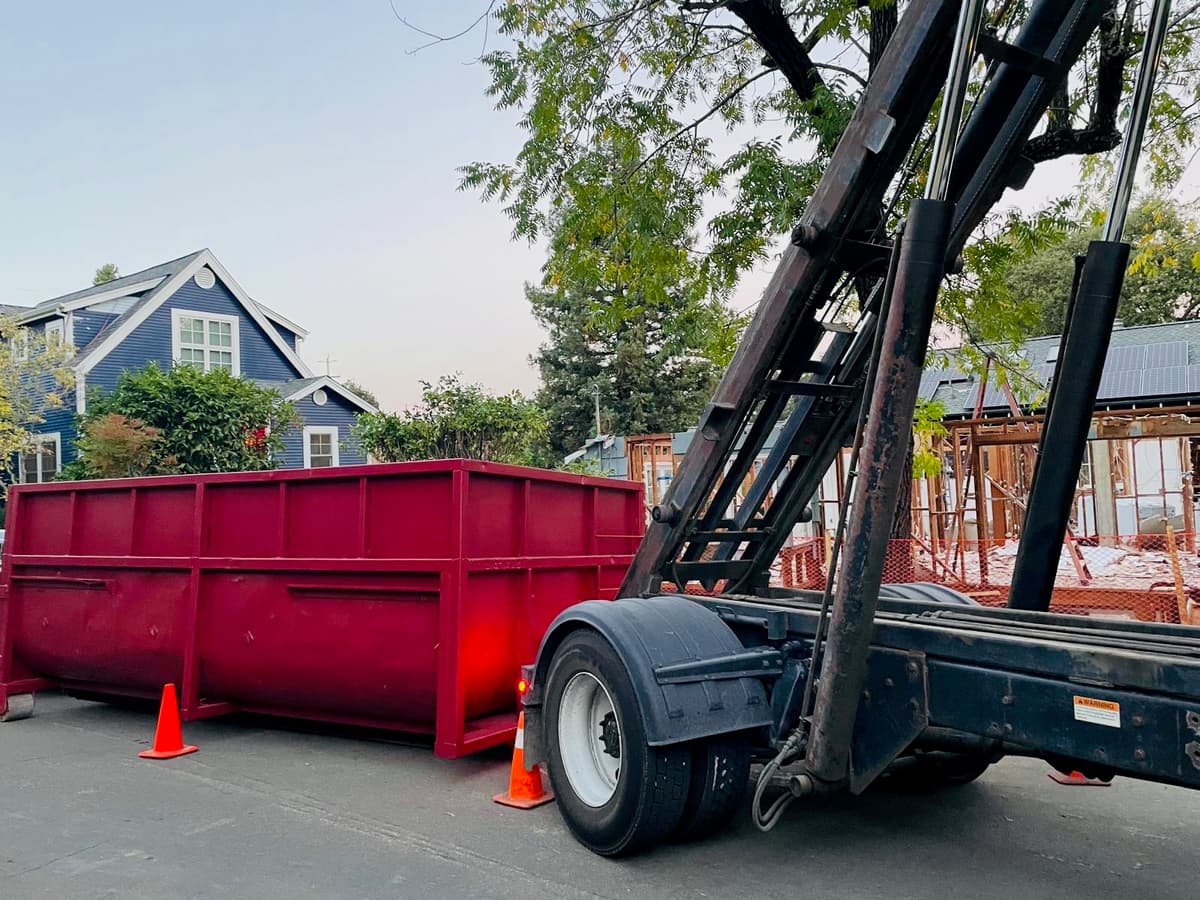 Construction Debris dumpster rental