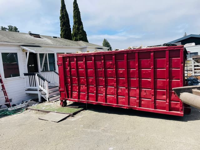 Roofing tear-off dumpster